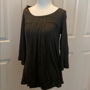 Grey ruffles tunic